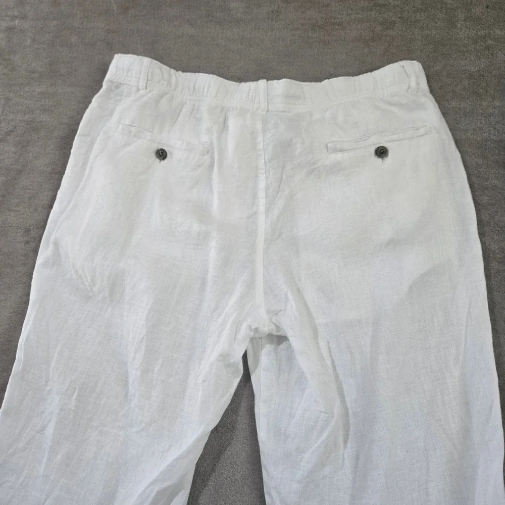 Tasso Elba Island Linen Pants Men Large Beach Coastal Old Money Resort Wedding